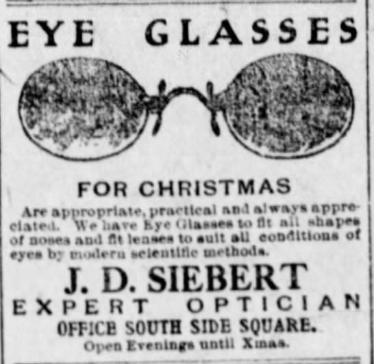 Eye Glasses for Christmas